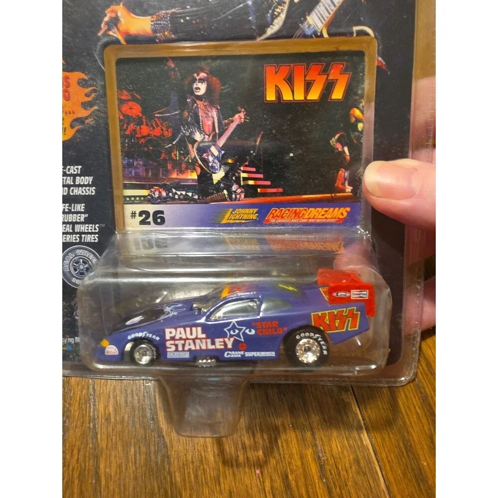 KISS Die Cast Car and Card #26 Paul Stanley Johnny Lightning 1997 1:64 MOC